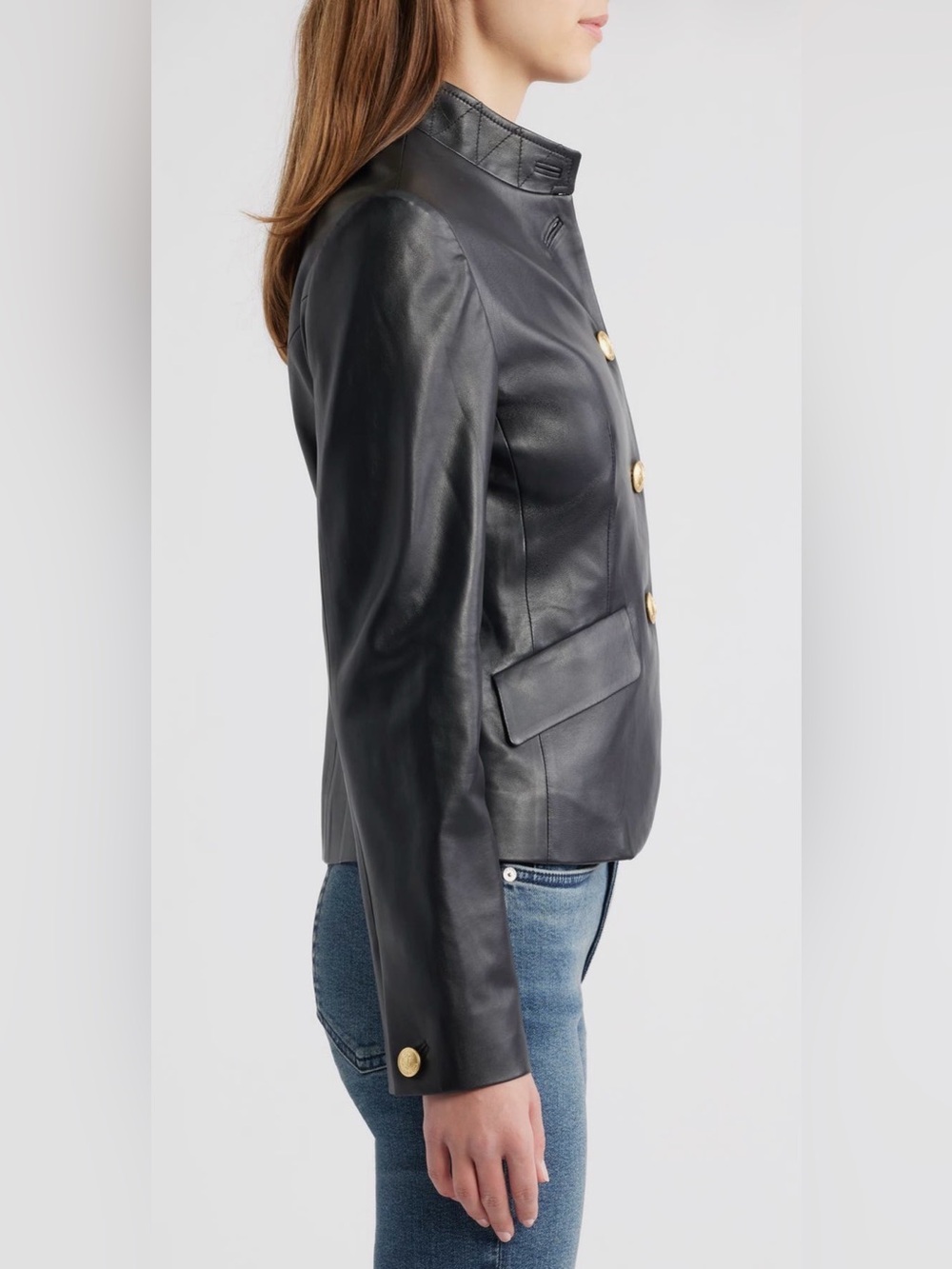 rag & bone Sadie Leather Blazer - Picture 3 of 7